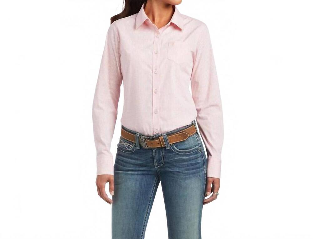 NEW ARIAT kirby stretch shirt in bridal rose